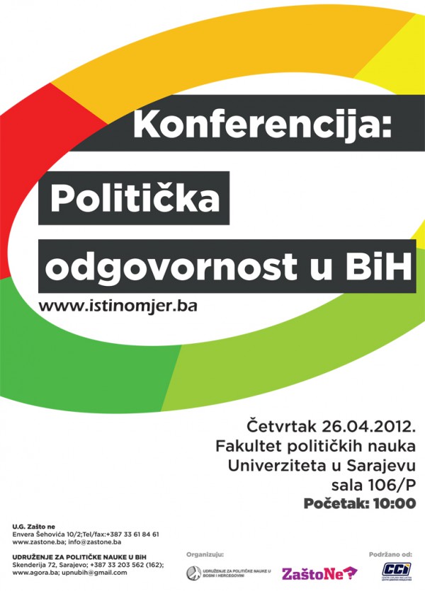 Konferencija “Politička odgovornost u BiH – teorijski i praktični pristupi”