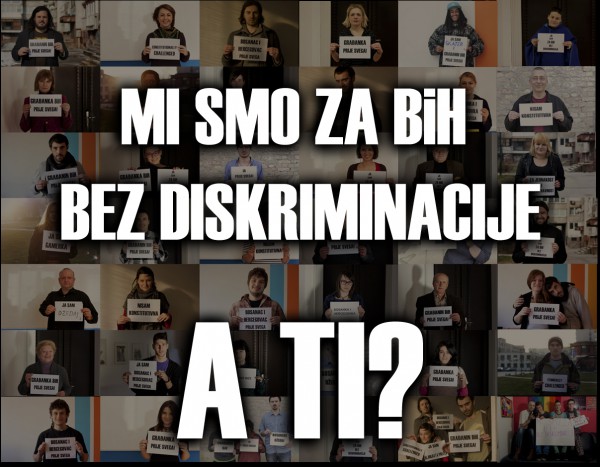 Public figures support campaign „Budi građanin/ka – za BiH bez diskriminacije!“ (Be a citizen – BiH without discrimination)