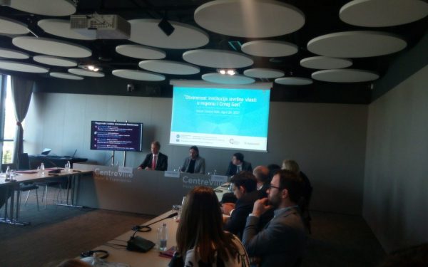 Results of the research on openness of executive powers in the region presented in Podgorica