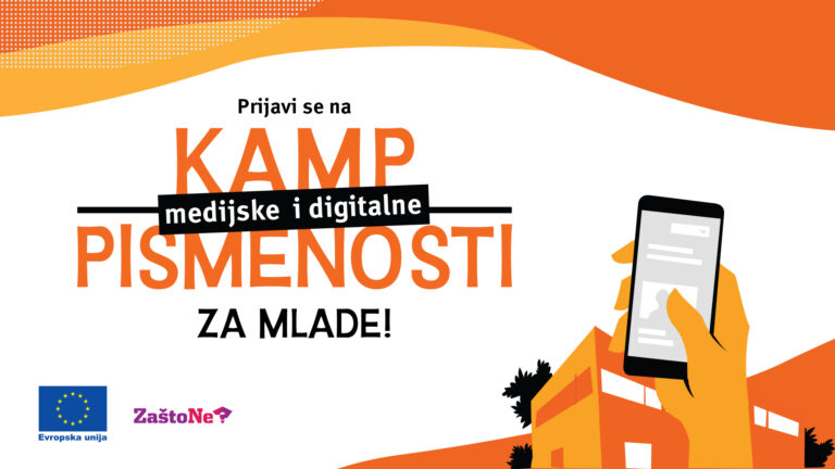 Prijavi se na Kamp medijske i digitalne pismenosti za mlade!