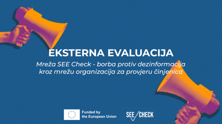 Poziv za angažman eksternog/e evaluatora/ice: Projekat SEE Check mreža